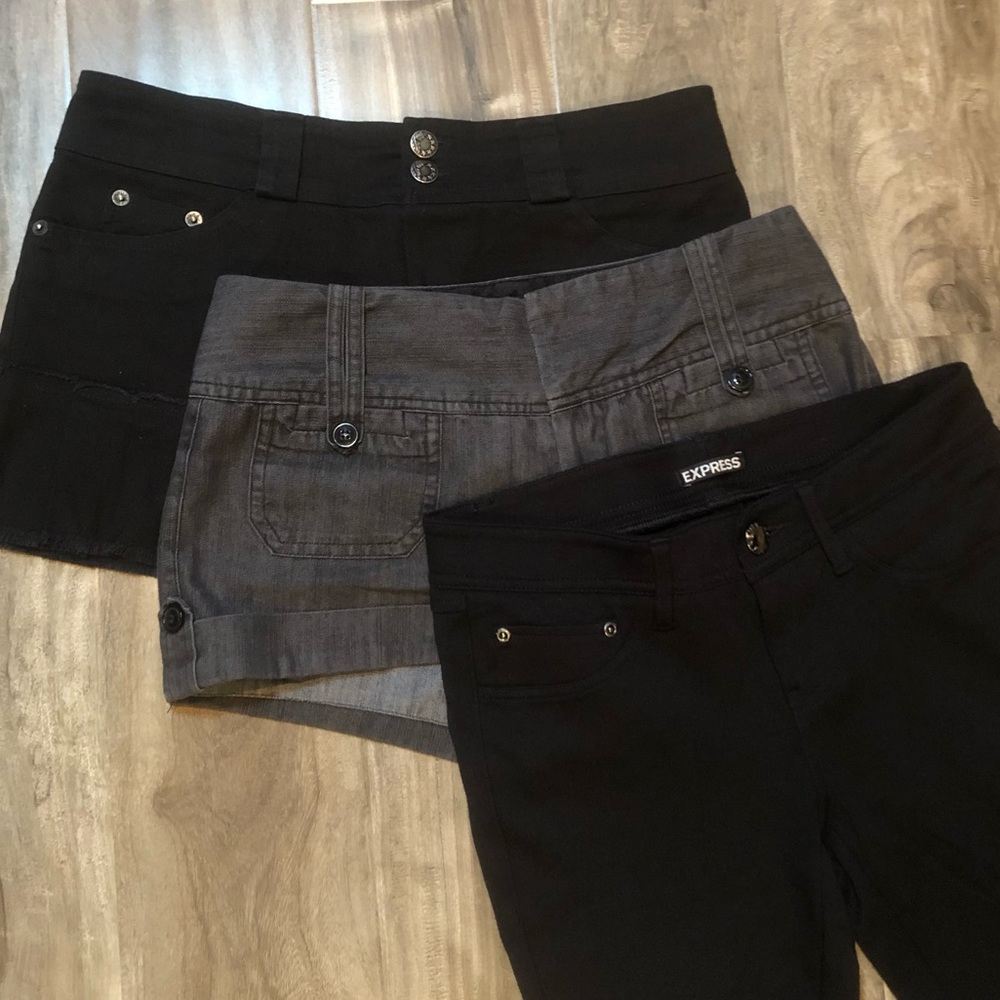 Bottoms Bundle: shorts, skirt, leggings
